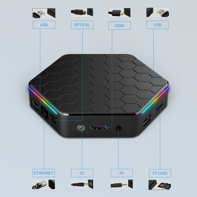 T95Z Plus 8K WiFi6 Android 12.0 Smart TV Box with Remote Control, 4GB+64GB, Allwinner H618 Quad-Core(EU Plug) - Others by PMC TechLife | Online Shopping South Africa | PMC TechLife | Buy Now Pay Later Mobicred