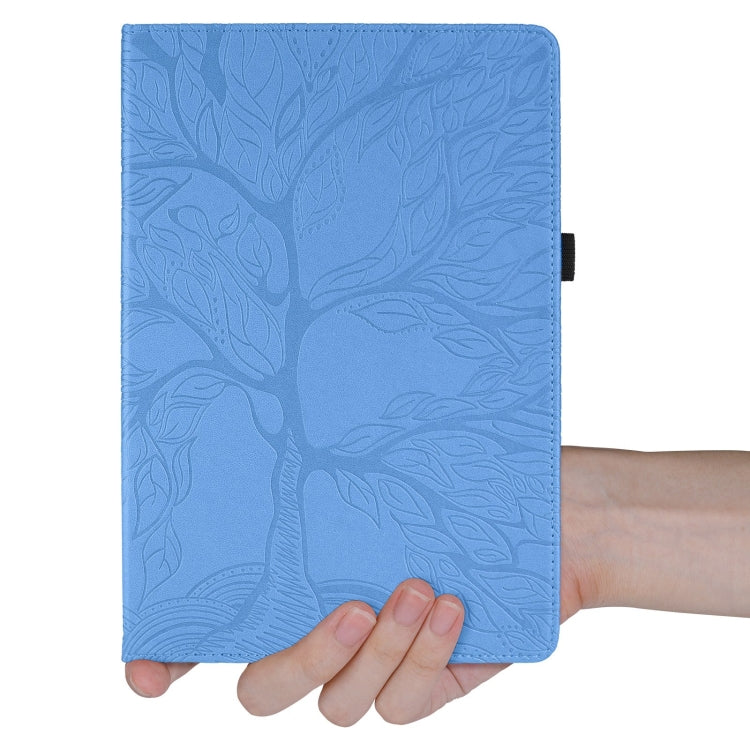 For Realme Pad 2 Tree Life Embossed Rotation Leather Tablet Case(Blue) - Realme by PMC TechLife | Online Shopping South Africa | PMC TechLife | Buy Now Pay Later Mobicred
