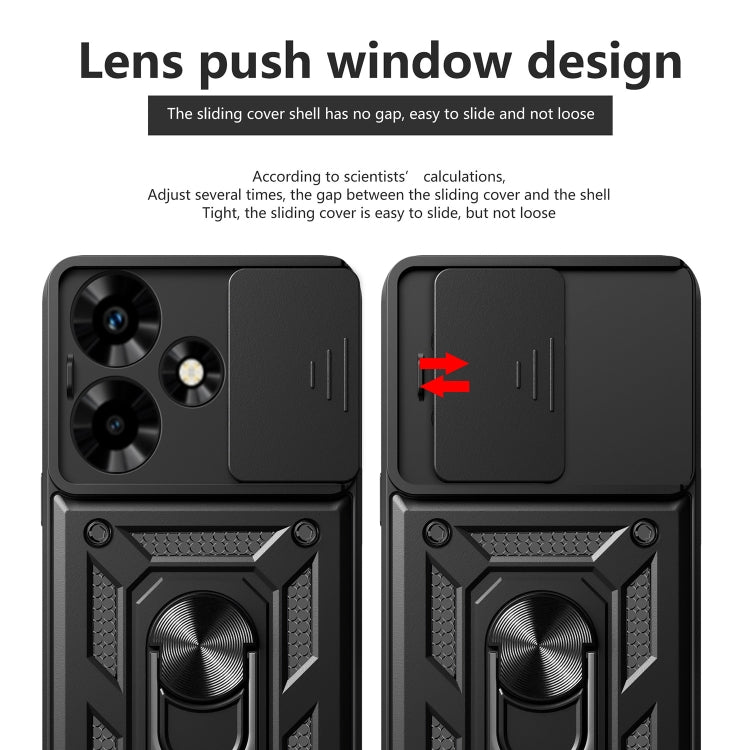 For Infinix Hot 30 Sliding Camera Cover Design TPU+PC Phone Case(Rose Gold) - Infinix Cases by PMC TechLife | Online Shopping South Africa | PMC TechLife | Buy Now Pay Later Mobicred