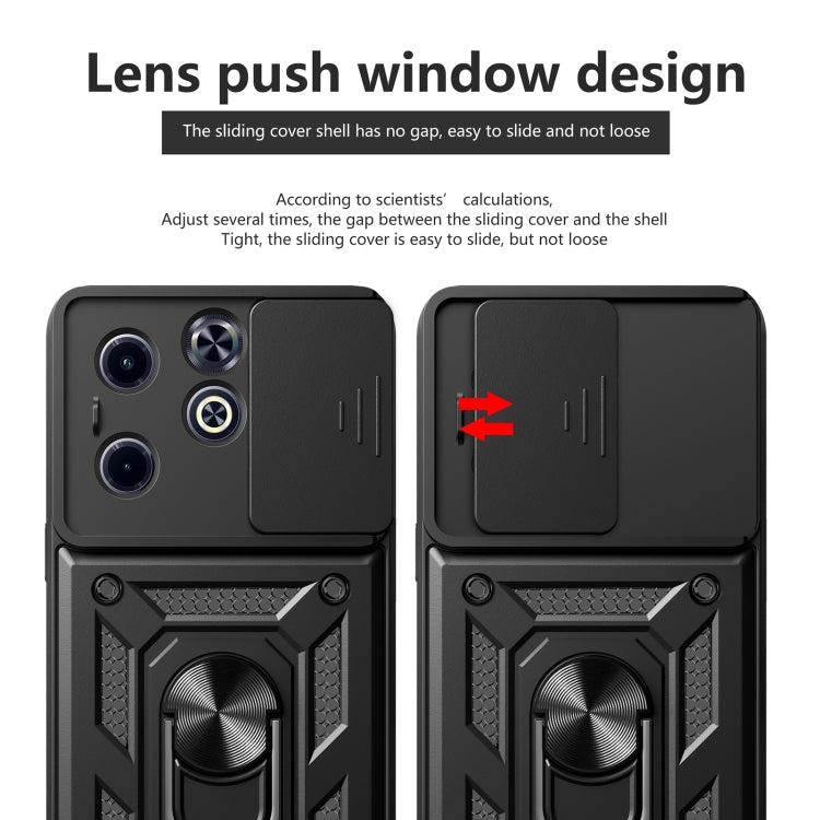 For Infinix Hot 40i / Smart 8 Sliding Camera Cover Design TPU+PC Phone Case(Red) - free shipping - PMC TechLife - Order now!