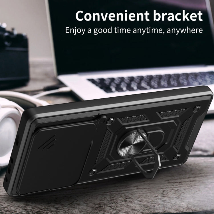 For Infinix Note 40 Pro/40 Pro+ 5G Sliding Camera Cover Design TPU+PC Phone Case(Black) - Infinix Cases by PMC TechLife | Online Shopping South Africa | PMC TechLife | Buy Now Pay Later Mobicred