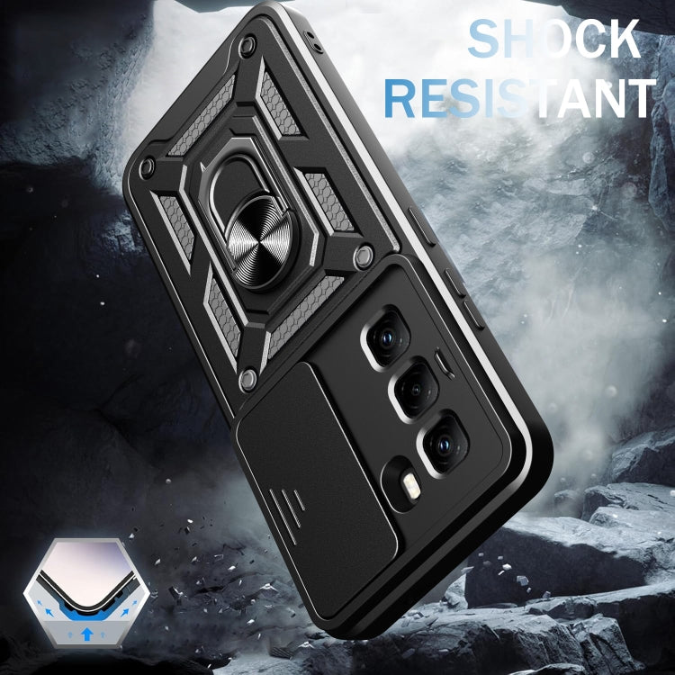 For Infinix Hot 50 Pro 4G Sliding Camera Cover Design TPU+PC Phone Case(Blue) - free shipping - PMC TechLife - Order now!