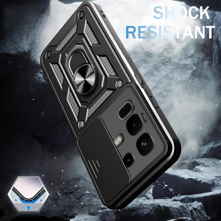 For Infinix Note 50x Sliding Camera Cover Design TPU+PC Phone Case(Silver) - free shipping - PMC TechLife - Order now!