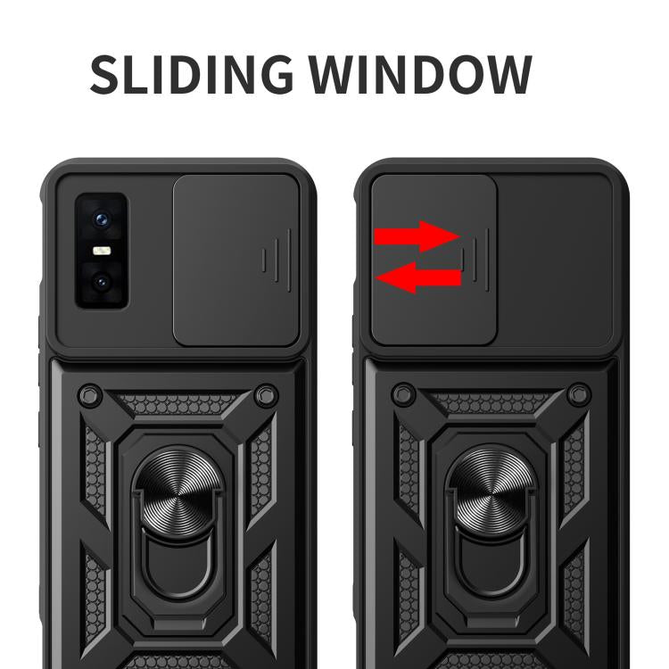 For Infinix GT 30 Pro Sliding Camera Cover Design TPU+PC Phone Case(Green) - free shipping - PMC TechLife - Order now!