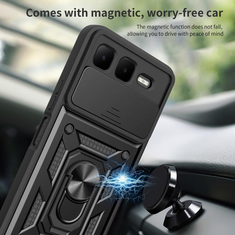 For Infinix Smart 10 Plus 4G Sliding Camera Cover Design TPU+PC Phone Case(Rose Gold) - free shipping - PMC TechLife - Order now!