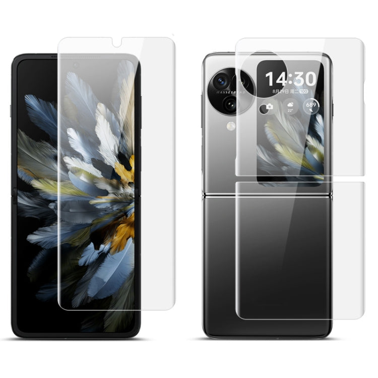 For OPPO Find N3 Flip imak Full Screen Hydrogel Film Front Screen + Back Protector Set - Find N3 Flip Tempered Glass by imak | Online Shopping South Africa | PMC Jewellery