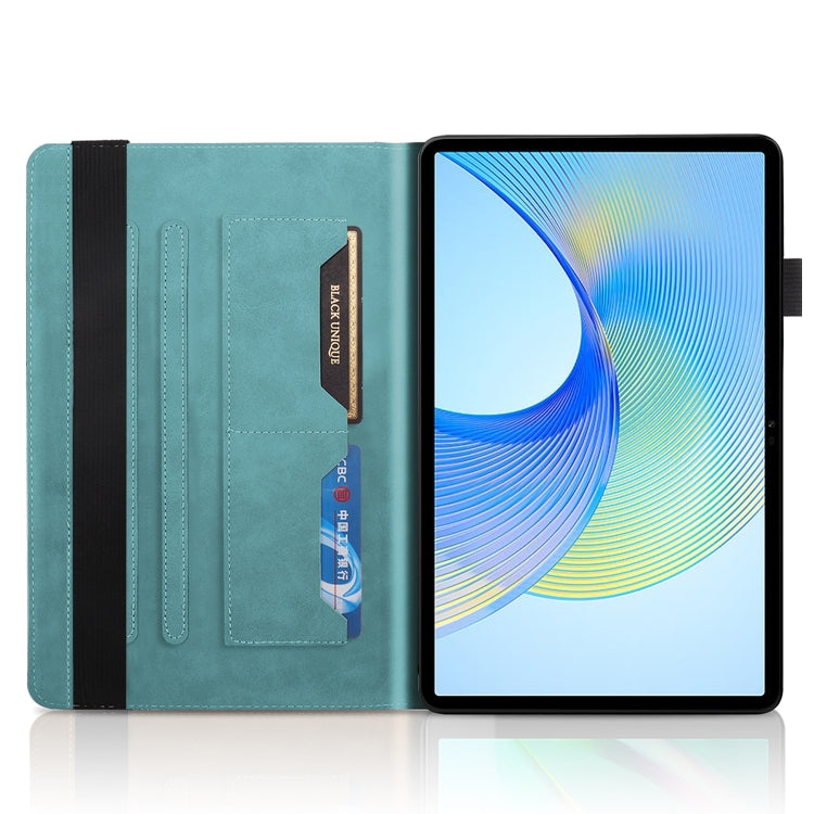 For Honor Pad X9 / X8 Pro Tree Life Series Embossed Leather Tablet Case(Lake Blue) - Honor by PMC TechLife | Online Shopping South Africa | PMC TechLife | Buy Now Pay Later Mobicred
