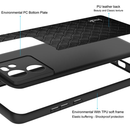 For iPhone 15 Pro Max IMAK LX-5 Series Shockproof PC + PU + TPU Protective Phone Case(Cross Texture) - iPhone 15 Pro Max Cases by imak | Online Shopping South Africa | PMC Jewellery | Buy Now Pay Later Mobicred