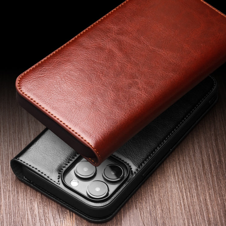 For iPhone 16e QIALINO Classic Genuine Leather Phone Case(Black) - free shipping - PMc TechLife - Order now!
