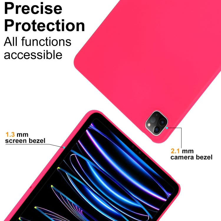 For iPad Pro 11 2024 Oil Spray Skin-friendly TPU Tablet Case(Rose Red) - free shipping - PMC TechLife - Order now!