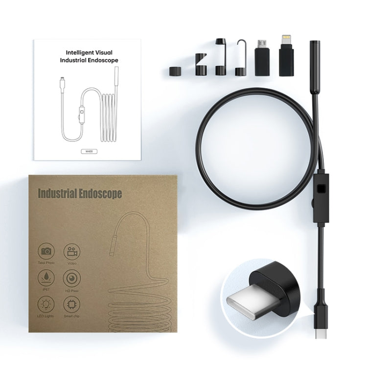 YP105 8mm Lenses 2MP HD Industry Endoscope Support Mobile Phone Direct Connection, Length:10m -  by PMC Jewellery | Online Shopping South Africa | PMC Jewellery | Buy Now Pay Later Mobicred