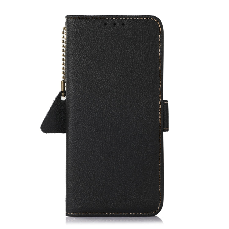 For Huawei Mate 60 Side-Magnetic TJ Genuine Leather RFID Phone Case(Black) - Huawei Cases by PMC TechLife | Online Shopping South Africa | PMC TechLife | Buy Now Pay Later Mobicred