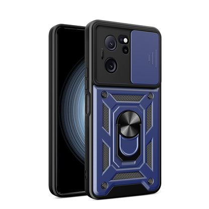 For Xiaomi Redmi K60 Ultra 5G Sliding Camera Cover Design TPU Hybrid PC Phone Case(Blue) - Redmi K60 Ultra Cases by PMC Jewellery | Online Shopping South Africa | PMC Jewellery | Buy Now Pay Later Mobicred