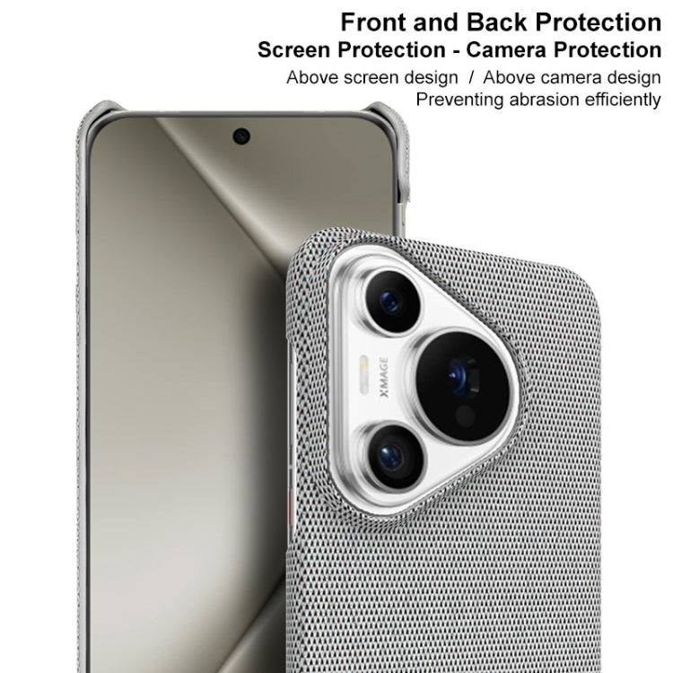 For Huawei Pura 70 Pro / 70 Pro+ imak Ruiyi Series Cloth Texture PU + PC Phone Case(Light Grey) - Huawei Cases by imak | Online Shopping South Africa | PMC Jewellery | Buy Now Pay Later Mobicred