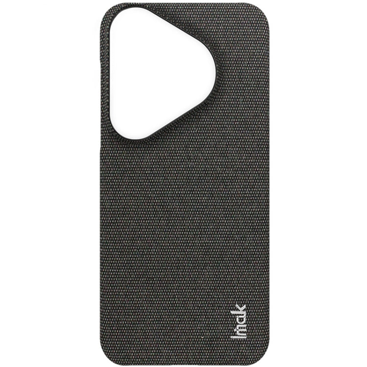 For Huawei Pura 70 imak Ruiyi Series Cloth Texture PU + PC Phone Case(Black) - Huawei Cases by imak | Online Shopping South Africa | PMC Jewellery | Buy Now Pay Later Mobicred