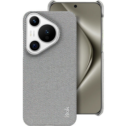 For Huawei Pura 70 imak Ruiyi Series Cloth Texture PU + PC Phone Case(Light Grey) - Huawei Cases by imak | Online Shopping South Africa | PMC Jewellery | Buy Now Pay Later Mobicred