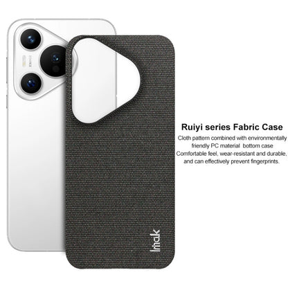 For Huawei Pura 70 imak Ruiyi Series Cloth Texture PU + PC Phone Case(Light Grey) - Huawei Cases by imak | Online Shopping South Africa | PMC Jewellery | Buy Now Pay Later Mobicred