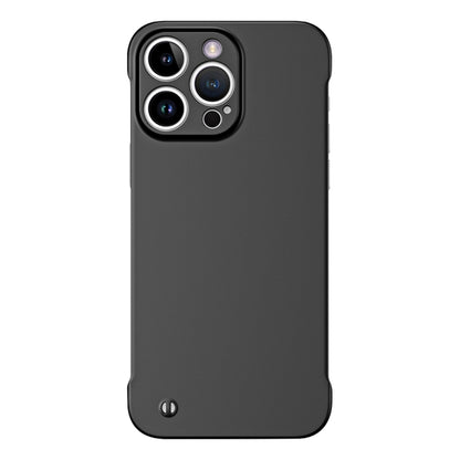 For iPhone 15 Pro Max Frameless Metallic Paint Hybrid PC Phone Case(Matte Black) - iPhone 15 Pro Max Cases by PMC Jewellery | Online Shopping South Africa | PMC Jewellery | Buy Now Pay Later Mobicred