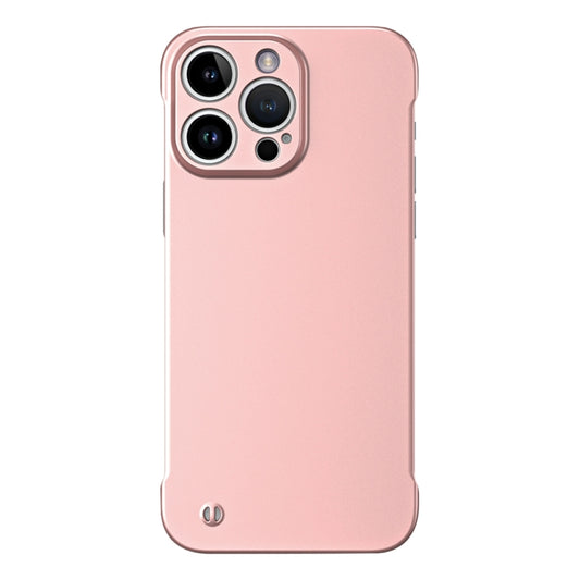 For iPhone 15 Pro Max Frameless Metallic Paint Hybrid PC Phone Case(Rose Gold) - iPhone 15 Pro Max Cases by PMC Jewellery | Online Shopping South Africa | PMC Jewellery | Buy Now Pay Later Mobicred