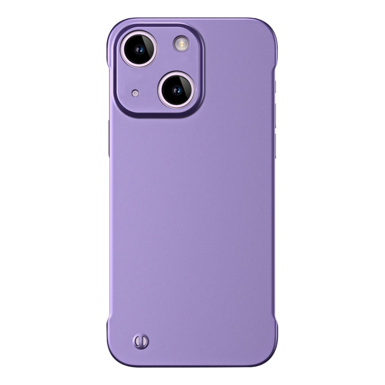 For iPhone 15 Plus Frameless Metallic Paint Hybrid PC Phone Case(Deep Purple) - iPhone 15 Plus Cases by PMC Jewellery | Online Shopping South Africa | PMC Jewellery | Buy Now Pay Later Mobicred