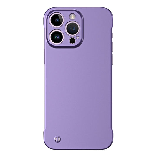 For iPhone 13 Pro Frameless Metallic Paint Hybrid PC Phone Case(Deep Purple) - iPhone 13 Pro Cases by PMC Jewellery | Online Shopping South Africa | PMC Jewellery | Buy Now Pay Later Mobicred