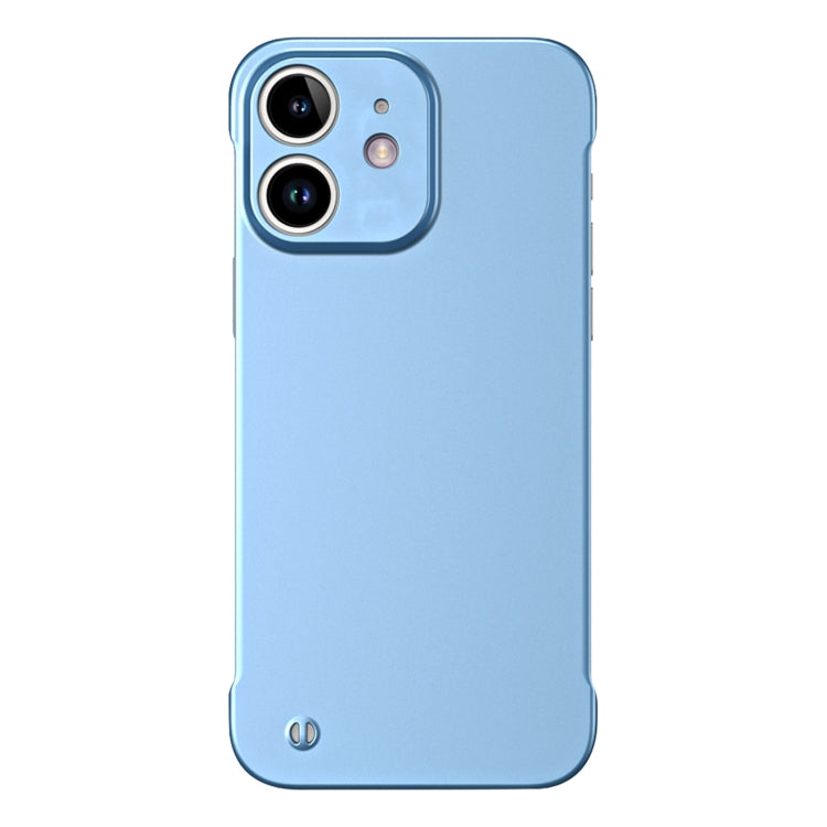 For iPhone 11 Frameless Metallic Paint Hybrid PC Phone Case(Sierra Blue) - iPhone 11 Cases by PMC Jewellery | Online Shopping South Africa | PMC Jewellery | Buy Now Pay Later Mobicred