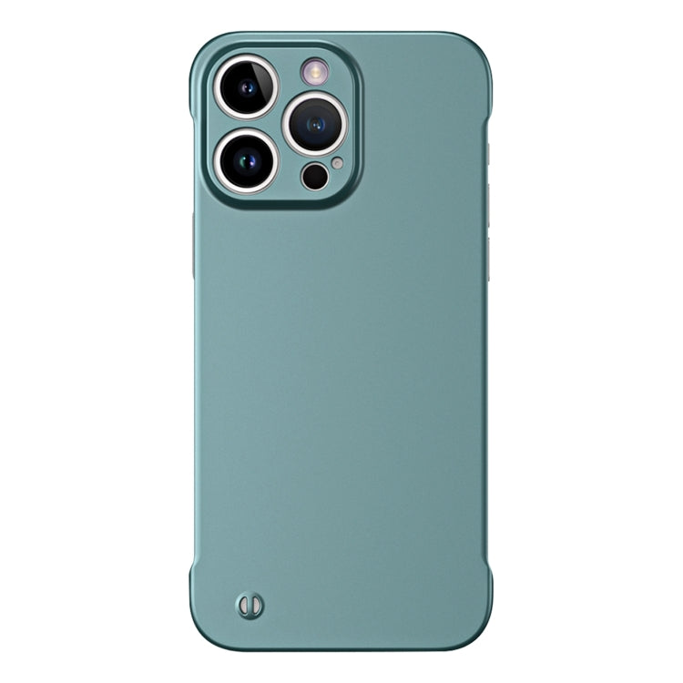 For iPhone 12 Pro Frameless Metallic Paint Hybrid PC Phone Case(Green) - iPhone 12 / 12 Pro Cases by PMC Jewellery | Online Shopping South Africa | PMC Jewellery | Buy Now Pay Later Mobicred