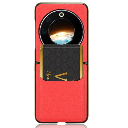 For Tecno Phantom V Flip Litchi Texture Card Slots Back Cover Phone Case(Red) - Tecno Cases by PMC Jewellery | Online Shopping South Africa | PMC Jewellery