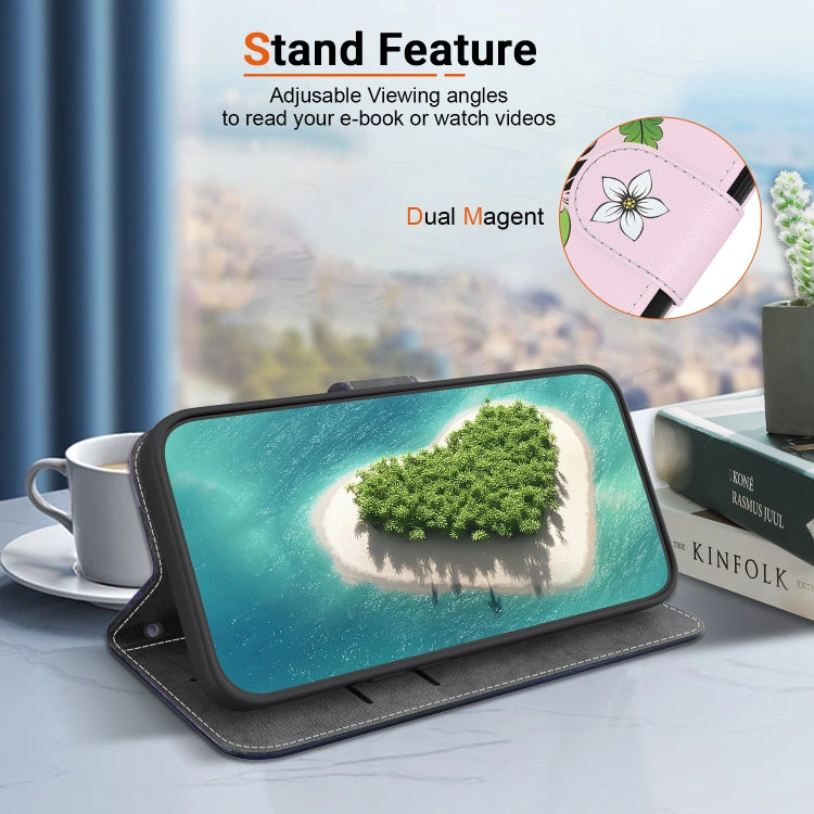 For Google Pixel 9 Pro Crystal Texture Colored Drawing Leather Phone Case(Lily) - Google Cases by PMC TechLife | Online Shopping South Africa | PMC TechLife | Buy Now Pay Later Mobicred