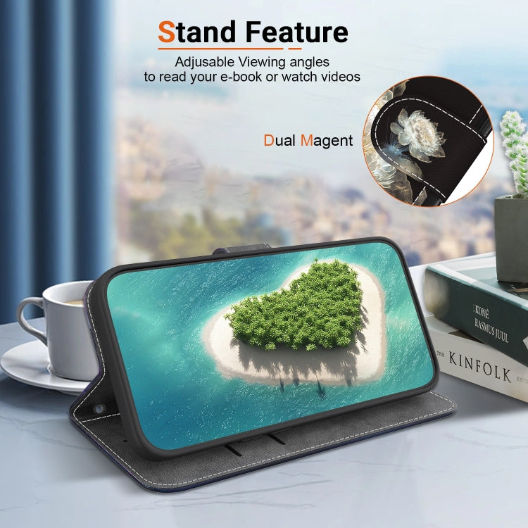 For Google Pixel 9 Crystal Texture Colored Drawing Leather Phone Case(Crystal Peony) - Google Cases by PMC TechLife | Online Shopping South Africa | PMC TechLife | Buy Now Pay Later Mobicred