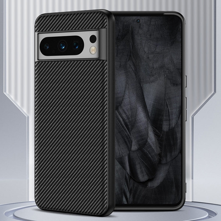 For Google Pixel 9 Pro Ultra-thin Carbon Fiber Texture Printing Phone Case(Gold) - Google Cases by PMC TechLife | Online Shopping South Africa | PMC TechLife | Buy Now Pay Later Mobicred