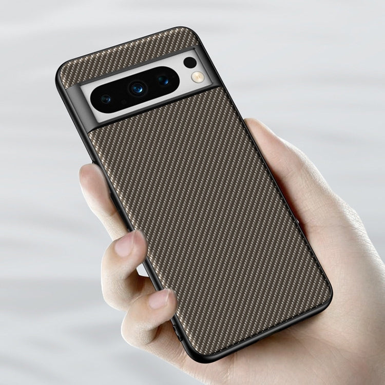 For Google Pixel 9 Pro Ultra-thin Carbon Fiber Texture Printing Phone Case(Gold) - Google Cases by PMC TechLife | Online Shopping South Africa | PMC TechLife | Buy Now Pay Later Mobicred