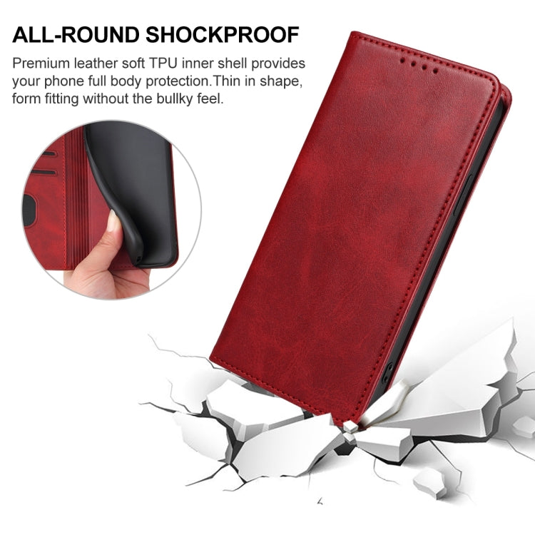 For vivo S18 Pro Magnetic Closure Leather Phone Case(Red) - vivo Cases by PMC TechLife | Online Shopping South Africa | PMC TechLife | Buy Now Pay Later Mobicred