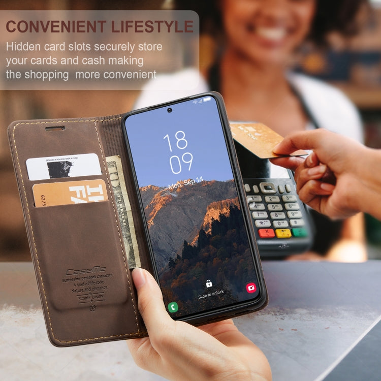 For Samsung Galaxy S24 5G CaseMe 013 Multifunctional Horizontal Flip Leather Phone Case(Coffee) - Galaxy S24 5G Cases by CaseMe | Online Shopping South Africa | PMC Jewellery | Buy Now Pay Later Mobicred