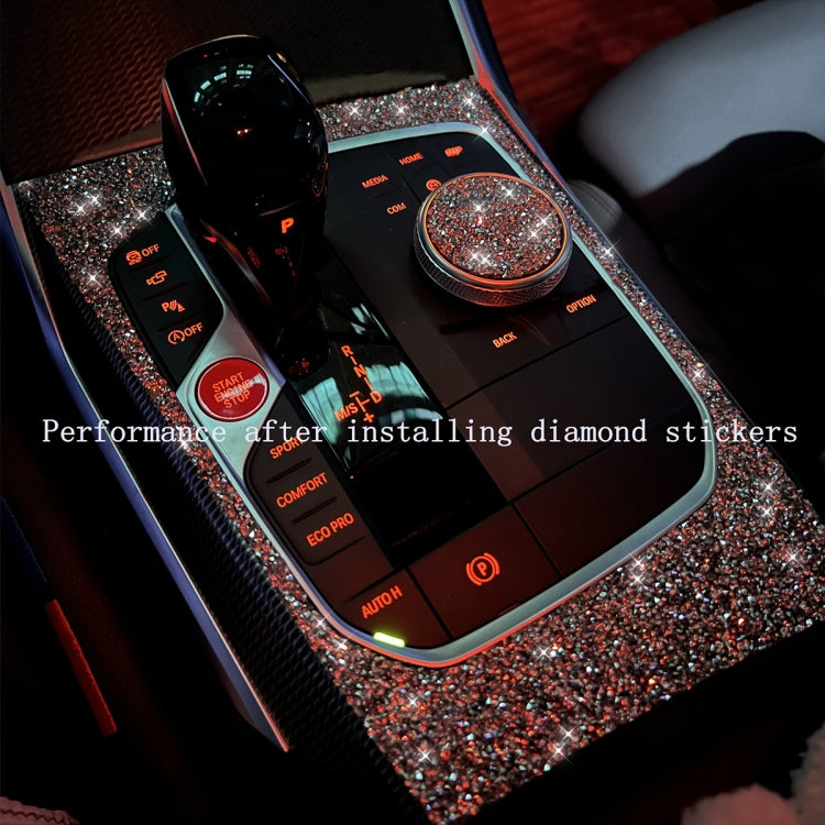 For Ford Mustang 2010-2012 2pcs Car Rear Door Panel Diamond Decoration Sticker, Left Hand Drive - Car Interior Mouldings by PMC TechLife | Online Shopping South Africa | PMC TechLife | Buy Now Pay Later Mobicred