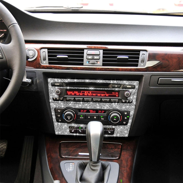 For BMW 3 Series E90 / E92 2005-2012 Car Aircondition CD Control Panel Basic Diamond Decorative Sticker - Car Interior Mouldings by PMC TechLife | Online Shopping South Africa | PMC TechLife | Buy Now Pay Later Mobicred
