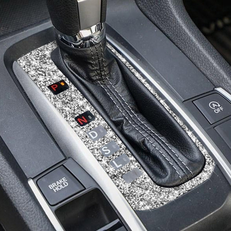 For Honda Civic 2016-2019 Car Gear Button Frame Diamond Decorative Sticker, Left-hand Drive - Car Interior Mouldings by PMC TechLife | Online Shopping South Africa | PMC TechLife | Buy Now Pay Later Mobicred