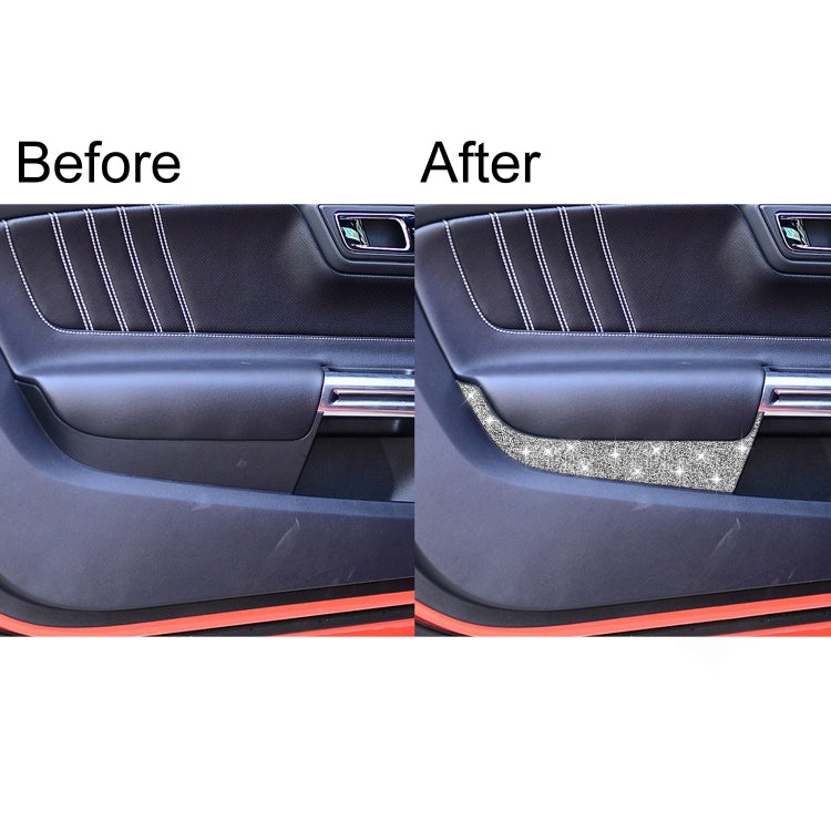 For Ford Mustang 2015-2020 Car Front Door Panel Diamond Decoration Sticker, Left and Right Drive - Car Interior Mouldings by PMC TechLife | Online Shopping South Africa | PMC TechLife | Buy Now Pay Later Mobicred
