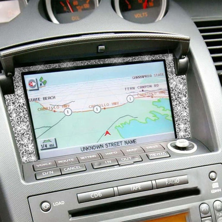 For Nissan 350Z 2003-2009 Car Navigation Frame Diamond Decorative Sticker,Left and Right Drive Universal - Car Interior Mouldings by PMC TechLife | Online Shopping South Africa | PMC TechLife | Buy Now Pay Later Mobicred