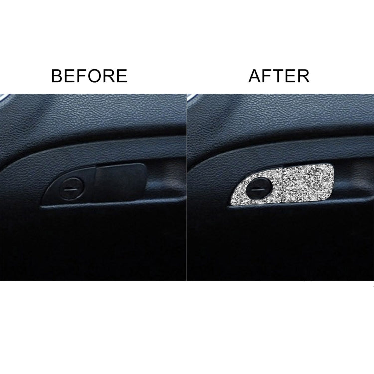 For Dodge Charger 2011-2014 2pcs/Set Car Front Passenger Seat Storage Box Handle Diamond Decorative Sticker, Left-hand Drive - Car Interior Mouldings by PMC TechLife | Online Shopping South Africa | PMC TechLife | Buy Now Pay Later Mobicred