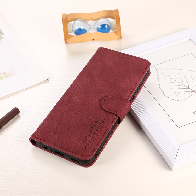 For Google Pixel 9 Pro KHAZNEH Matte Texture Leather Phone Case(Red) - Google Cases by PMC TechLife | Online Shopping South Africa | PMC TechLife | Buy Now Pay Later Mobicred