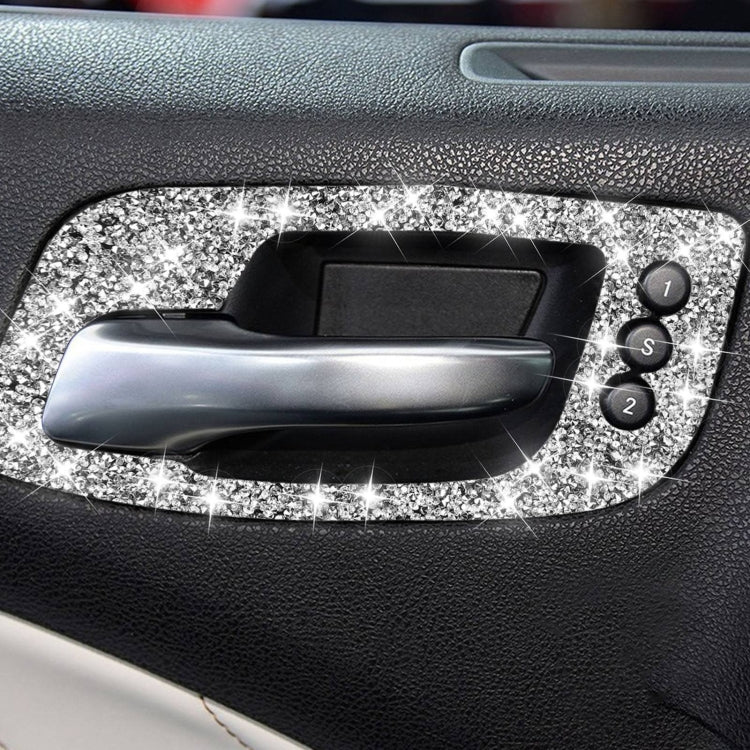 For Dodge Charger 2011-2014 Car Door Handle B Diamond Decorative Sticker, Left-hand Drive - Car Interior Mouldings by PMC Jewellery | Online Shopping South Africa | PMC Jewellery | Buy Now Pay Later Mobicred