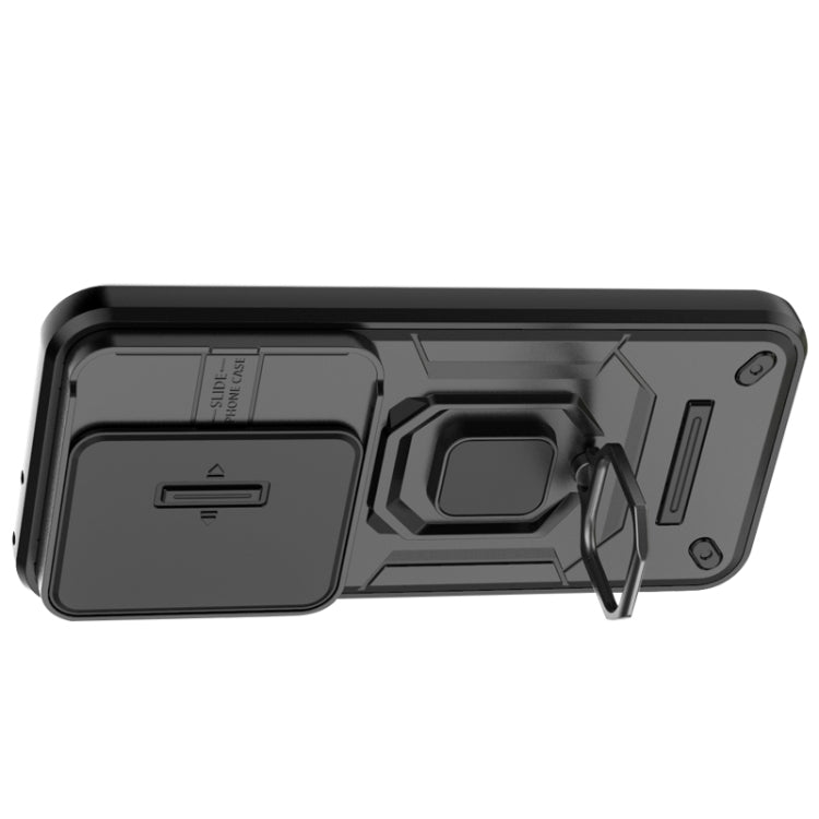For Huawei Pura 70 Ultra Sliding Camshield TPU + PC Shockproof Phone Case with Holder(Black) - free shipping - PMC TechLife - Order now!
