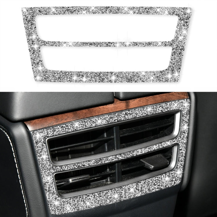 For Tesla Model X Car Rear Air Outlet Panel Diamond Sticker,Left and Right Drive Universal - Car Interior Mouldings by PMC TechLife | Online Shopping South Africa | PMC TechLife | Buy Now Pay Later Mobicred