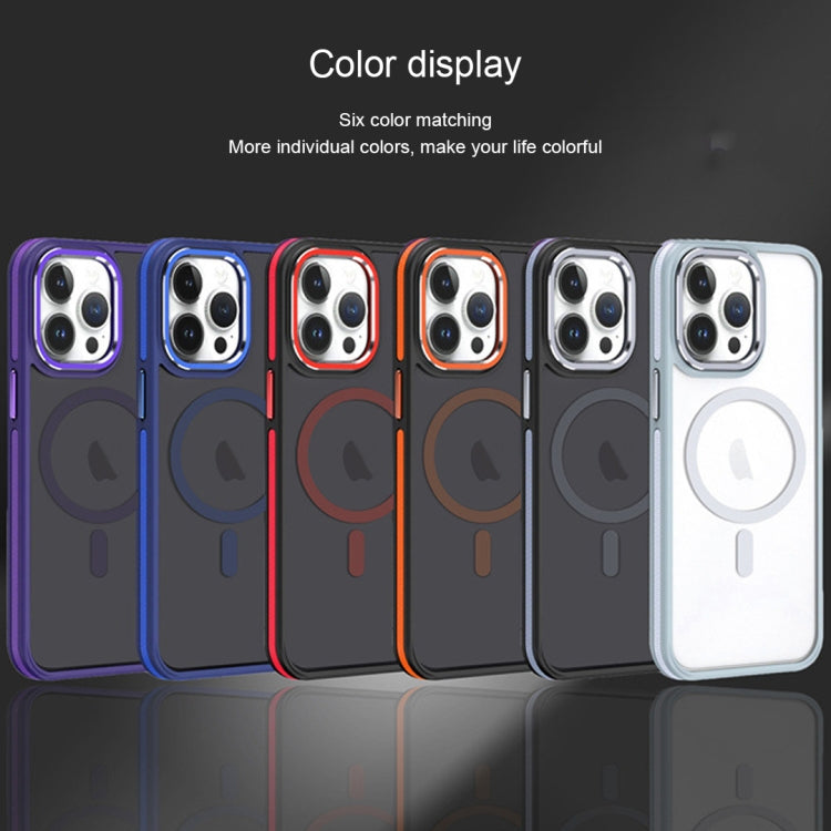 For iPhone 13 Pro Two-color Frosted MagSafe Magnetic Phone Case(Orange) - iPhone 13 Pro Cases by PMC TechLife | Online Shopping South Africa | PMC TechLife