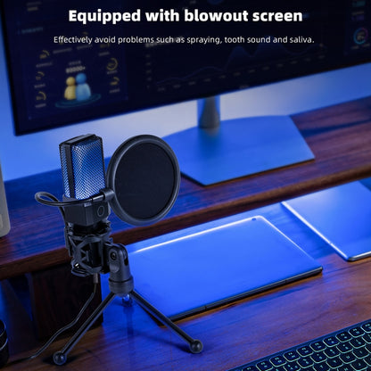 Yanmai X1R E-Sports Gaming Desktop Microphone with RGB Light & Blowout Net - Microphone by Yanmai | Online Shopping South Africa | PMC Jewellery | Buy Now Pay Later Mobicred