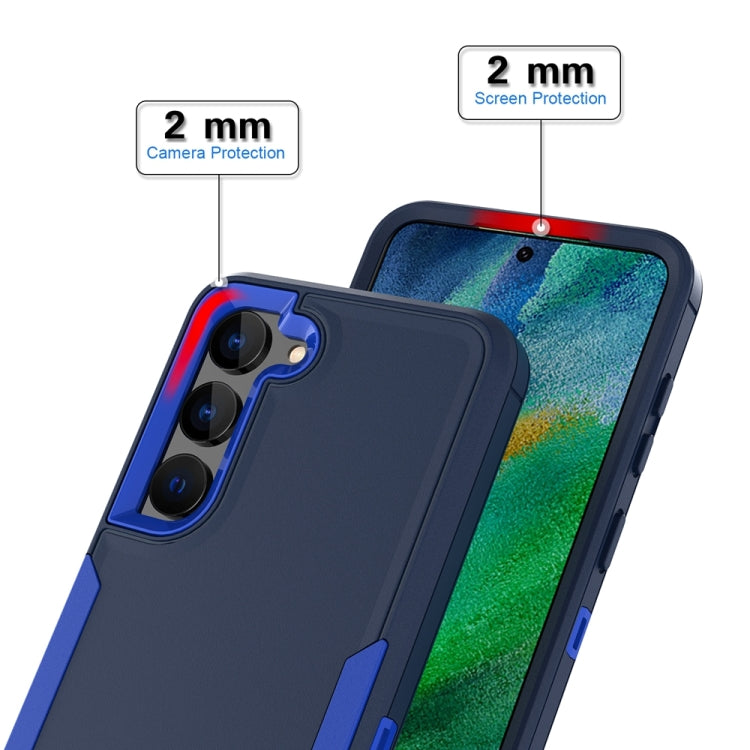 For Samsung Galaxy S25 Ultra / S24 Ultra 5G Magnetic 2 in 1 PC Hybrid TPU Phone Case(Royal Blue+Dark Blue) - Galaxy S24 Ultra 5G Cases by PMC Jewellery | Online Shopping South Africa | PMC Jewellery | Buy Now Pay Later Mobicred