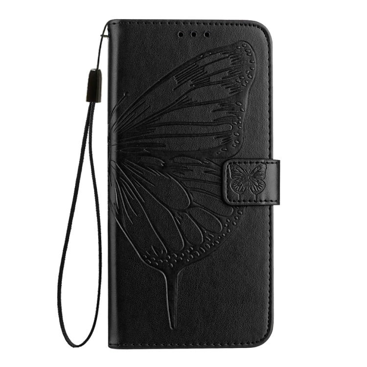 For Huawei Pura 70 Pro Embossed Butterfly Leather Phone Case(Black) - Huawei Cases by PMC Jewellery | Online Shopping South Africa | PMC Jewellery | Buy Now Pay Later Mobicred