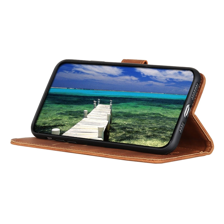 For Google Pixel 10 / 9 KHAZNEH Retro Texture Flip Leather Phone Case(Brown) - Google Cases by PMC TechLife | Online Shopping South Africa | PMC TechLife | Buy Now Pay Later Mobicred
