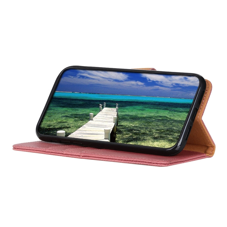 For Google Pixel 10 Pro / 9 Pro KHAZNEH Cowhide Texture Horizontal Flip Leather Phone Case(Pink) - Google Cases by PMC TechLife | Online Shopping South Africa | PMC TechLife | Buy Now Pay Later Mobicred